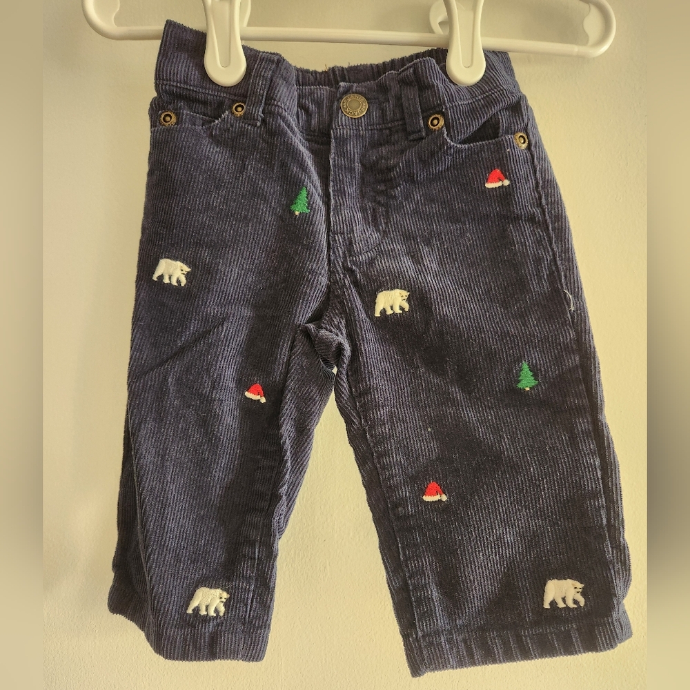 Janie and Jack Holiday Corduroy Pants Size 3-6 Months